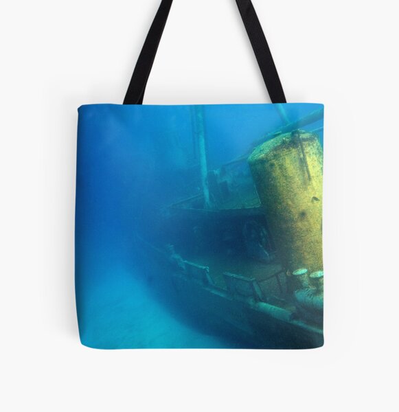 Kittiwake Wreck - Artificial Reef Celebrates Its First Birthday All Over Print Tote Bag