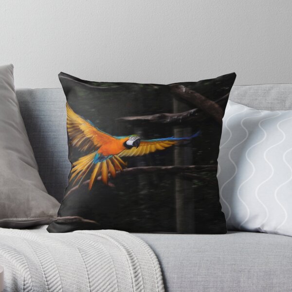 Macaw Throw Pillow