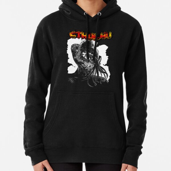 Minion of Cthulhu in Ceremonial Mask Tee Pullover Hoodie