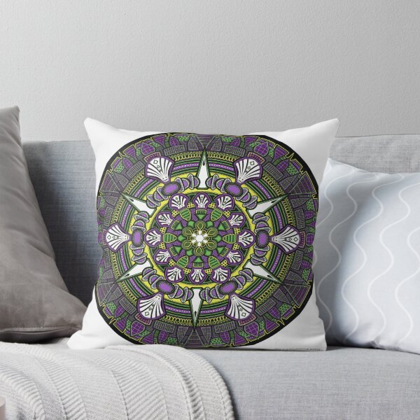 Item preview, Mandala drawing 33 Coloured v1 Prints, Cards & Posters designed and sold by mandala-jim.