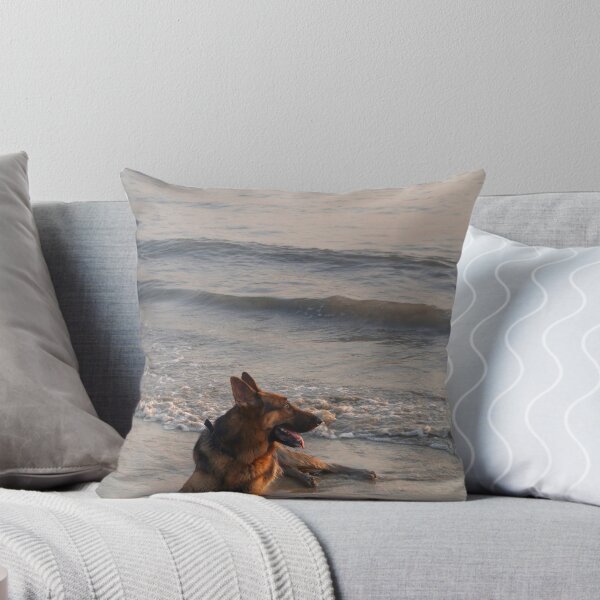 Item preview, German Shepherd in the Surf Palolem designed and sold by SerenaB.