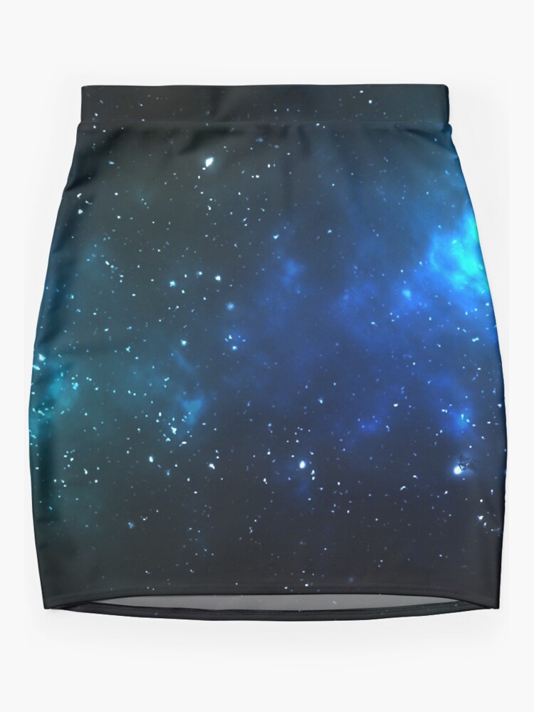 Disover Blue Galaxy Mini Skirt