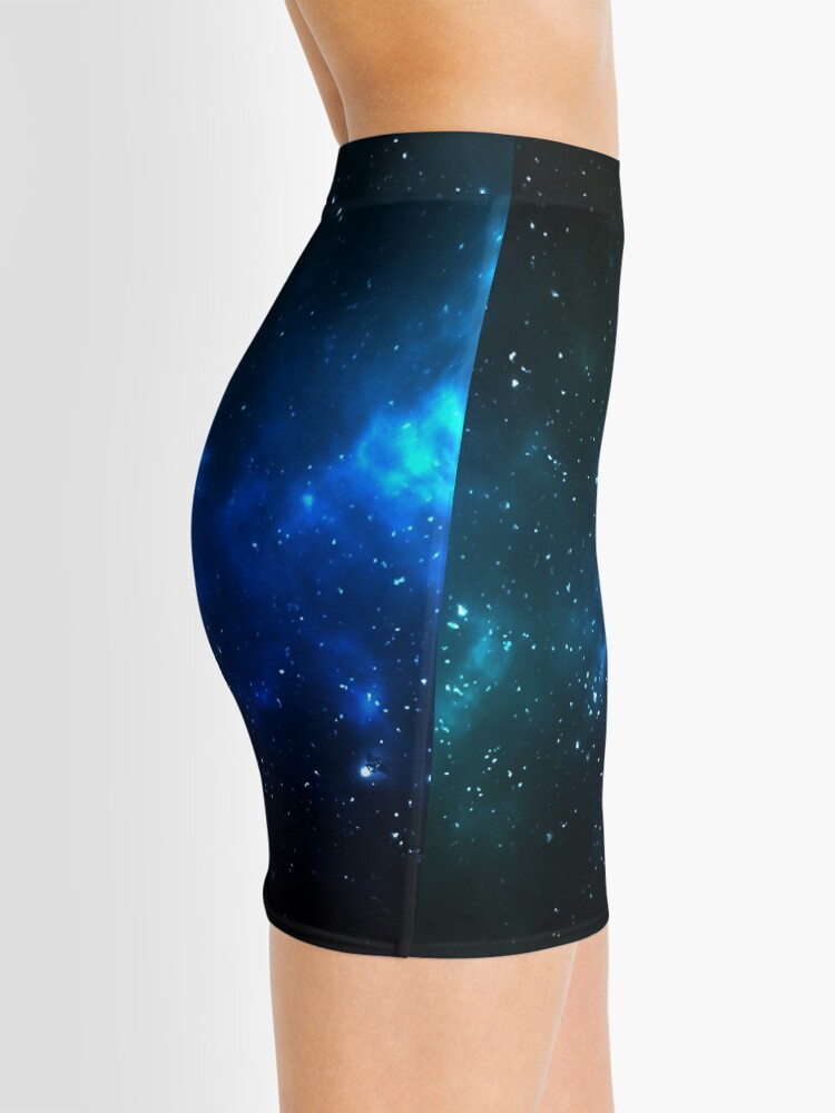 Discover Blue Galaxy Mini Skirt