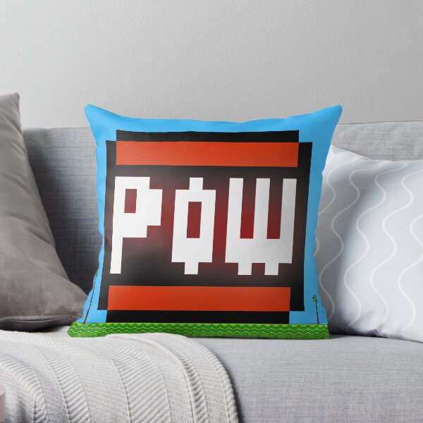 Big POW Throw Pillow