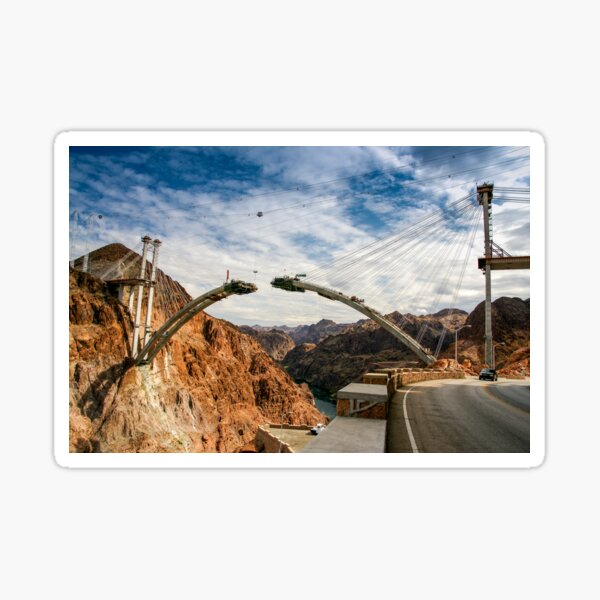 Item preview, Construction of Mike O'Callaghan-Pat Tillman Memorial Bridge, Nevada, USA designed and sold by rossacampbell.
