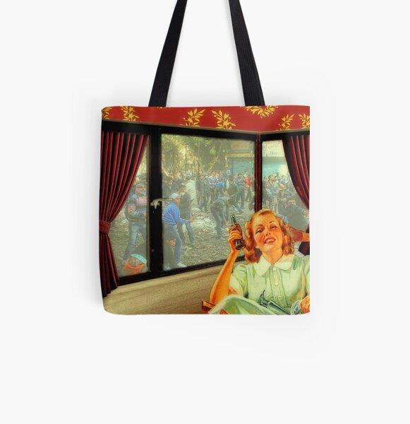 "Enjoy life first!" All Over Print Tote Bag