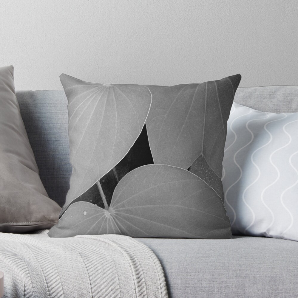 Dull day, after a shower Throw Pillow