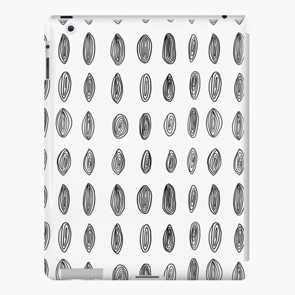 Black Design on White Background iPad Snap Case