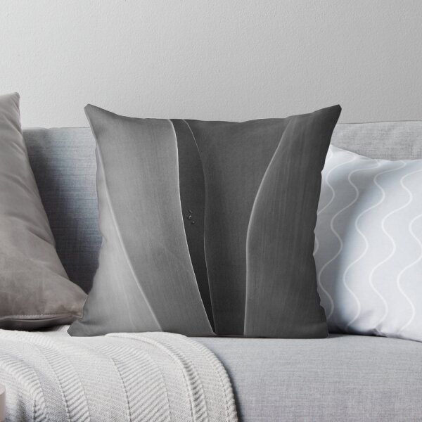 Agave + 3 raindrops Throw Pillow