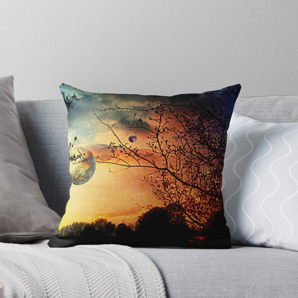 Item preview, Throw Pillow designed and sold by Happyhead64.