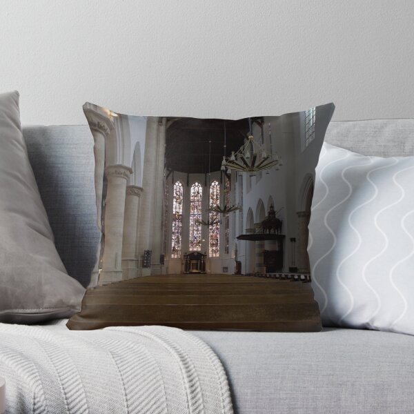 Old Church, Delft Throw Pillow