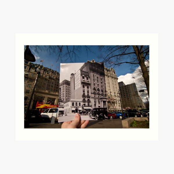 Looking Into the Past: Willard Hotel, Pennsylvania Ave, Washington, DC Art Print