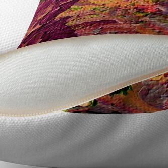 Alternate view of Purple Iris from Kelley's Jardin Throw Pillow