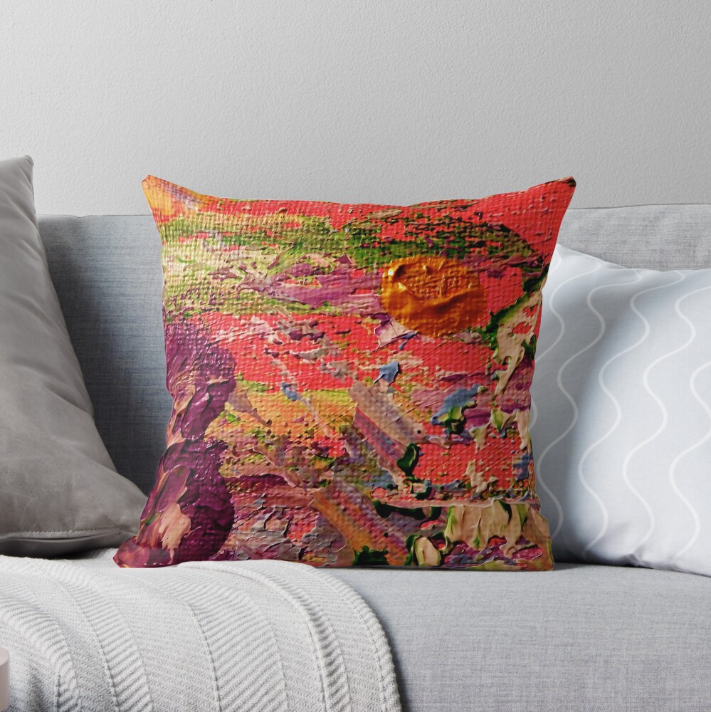Purple Iris from Kelley's Jardin Throw Pillow
