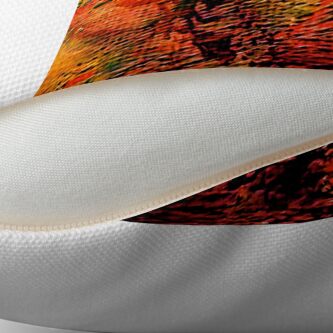 Alternate view of Colorful Sands from Kelley's Jardin Throw Pillow