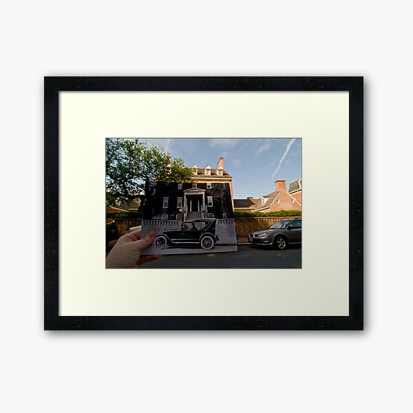Looking Into the Past: Carvel Hall, Annapolis, MD Framed Art Print