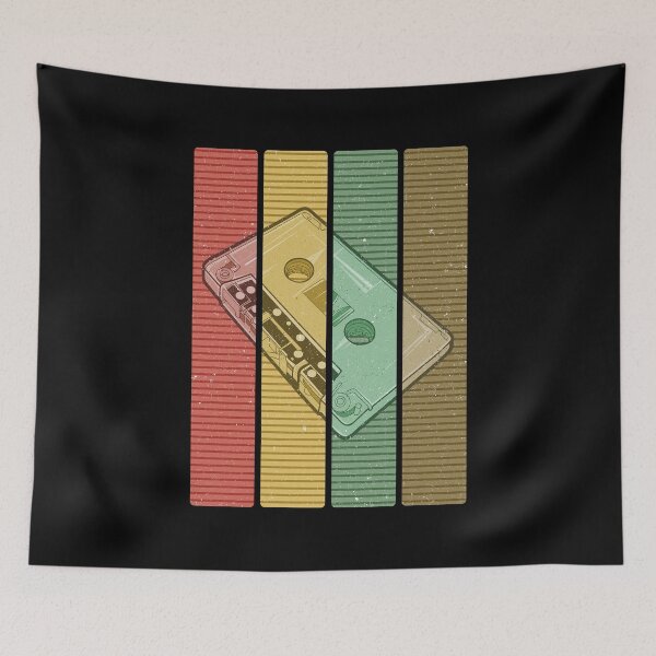 Item preview, Vintage Retro Pop Art 80s Cassette Tape designed and sold by MintedFresh.