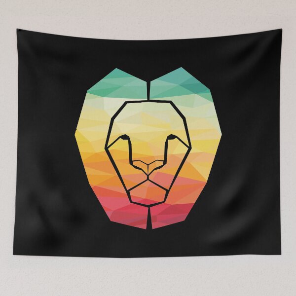 Item preview, Colorful Geometric Male Lion Gift Artistic Prismatic designed and sold by MintedFresh.