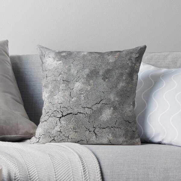 Cracks and clouds: what is this? Throw Pillow