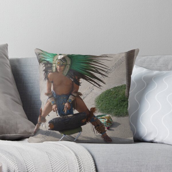 Item preview, Indian Drummer with Snail Shells - Baterista con Concha de Caracol designed and sold by PtoVallartaMex.