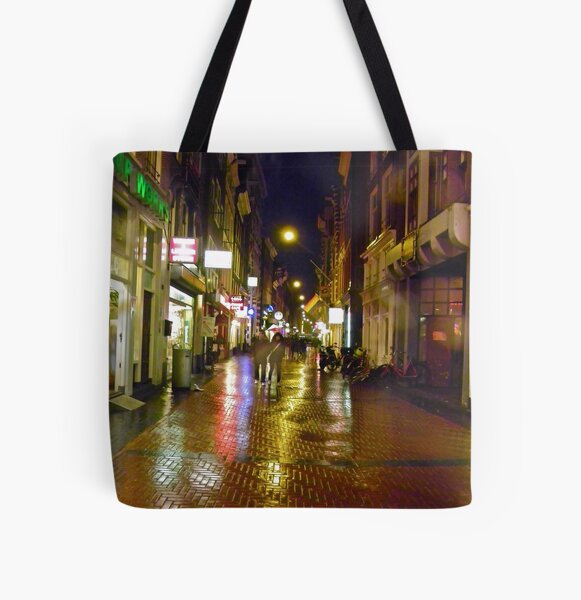 Wet Amsterdam All Over Print Tote Bag