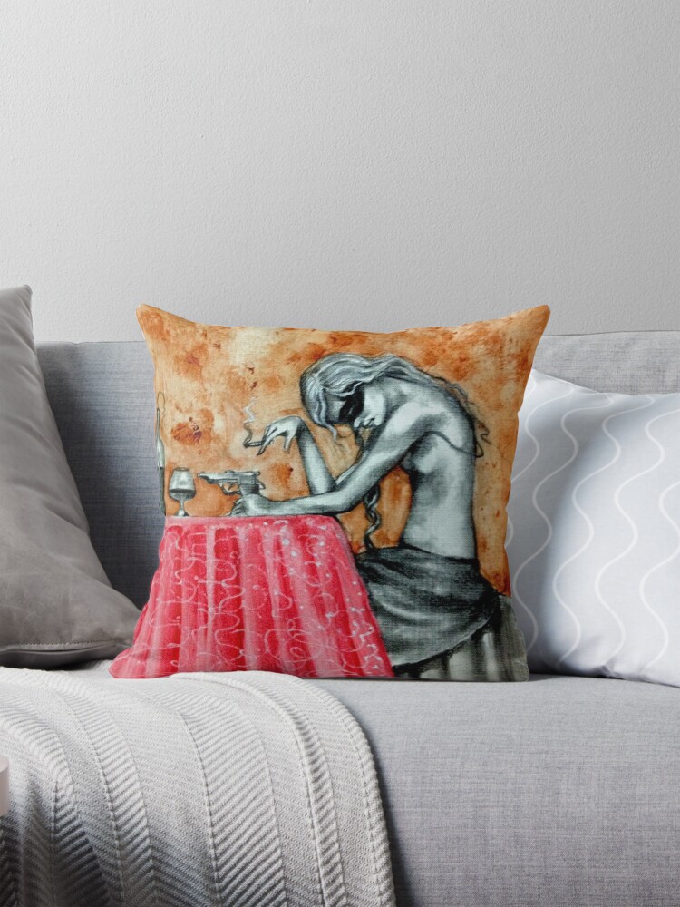 Thumbnail 1 of 4, Pillow, Contemplation designed and sold by dicandiaj.