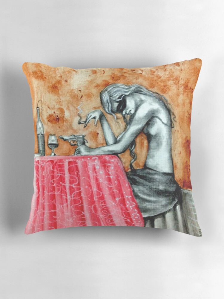 Thumbnail 3 of 4, Pillow, Contemplation designed and sold by dicandiaj.