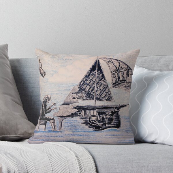 Item preview, Pianist surreal pen, ink, color pencil drawing designed and sold by Vitaliy Gonikman.