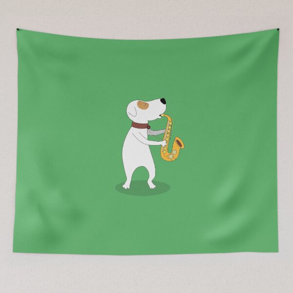Item preview, Dog with sax  designed and sold by VHSUFO.
