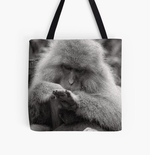 I think I need a manicure. Snow Monkeys All Over Print Tote Bag