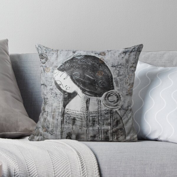 Inspired by Klimt 2 Throw Pillow
