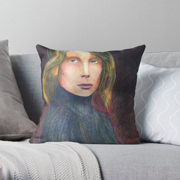 Sissy Soacek in Dark Throw Pillow