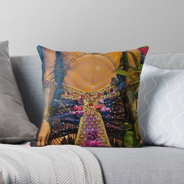 Brasil to Ny (add'l images) as per request: Torso of Watcher Throw Pillow