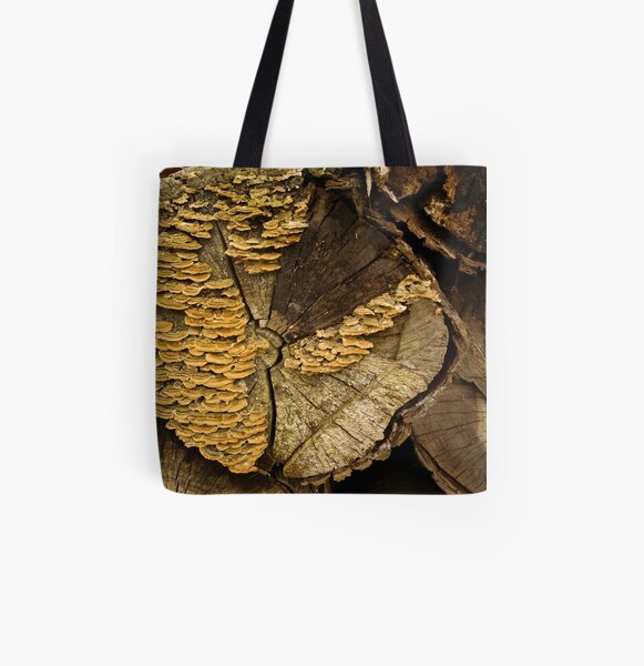 Turkey Tail - pretty bracket fungi All Over Print Tote Bag