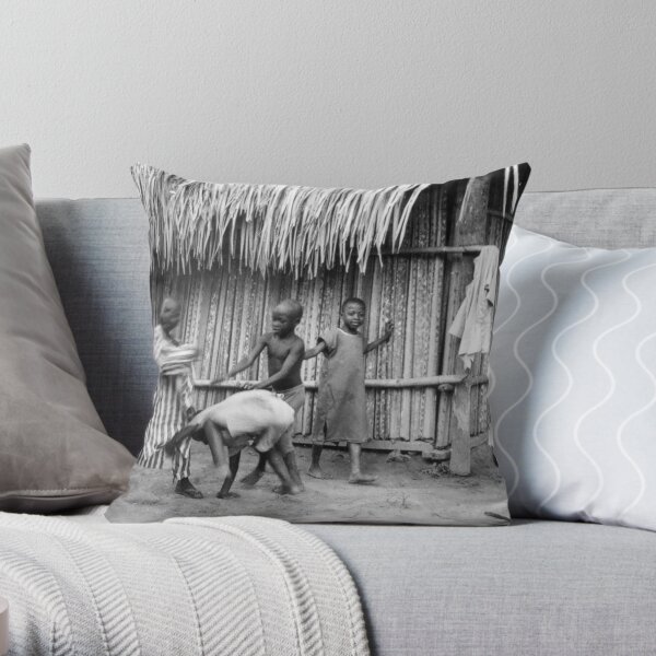 Kids at Play Throw Pillow