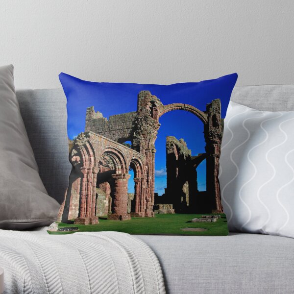 Lindisfarne Priory, Holy Island Throw Pillow