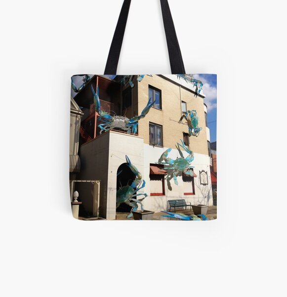 Ocean Invasion #12: We've Got Crabs All Over Print Tote Bag