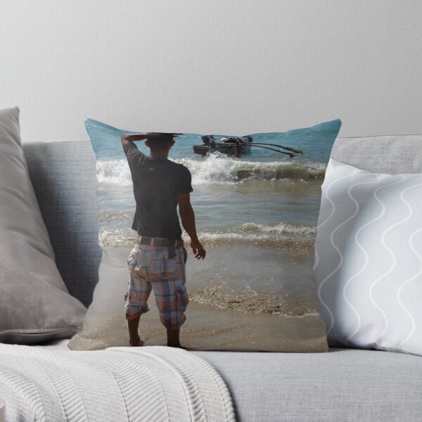 Item preview, Watching the Boat Leave Palolem Beach designed and sold by SerenaB.