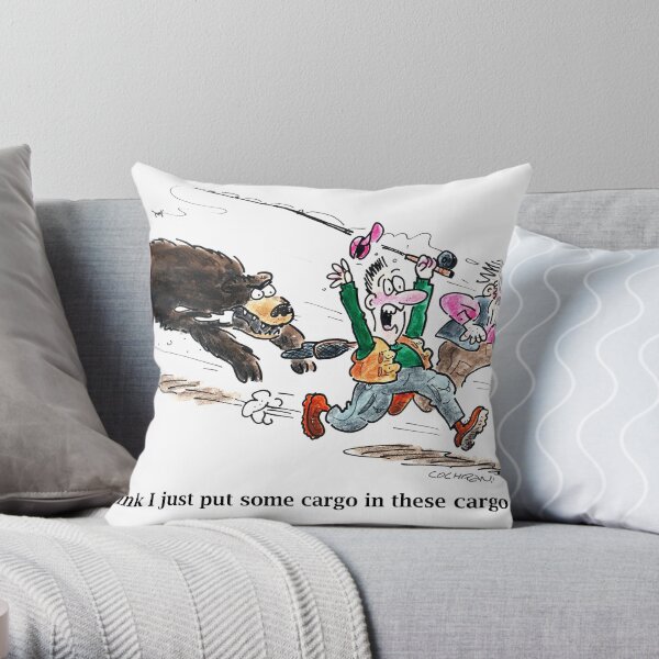 Full color cartoon Throw Pillow