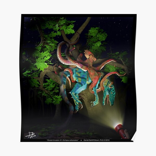 Ocean Invasion #1: Octopus arborealus Poster