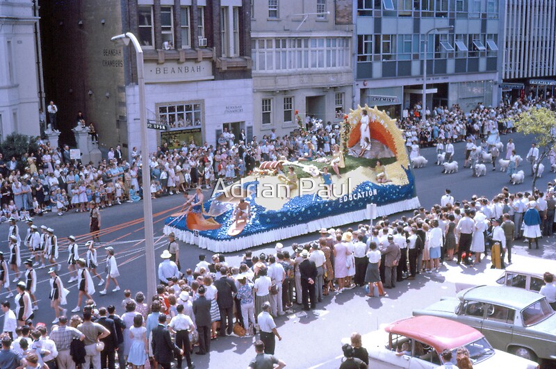 "Waratah Festival Parade, Sydney 1963" by Adrian Paul Redbubble