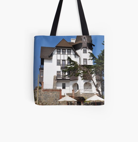 townhall of papudo, chile All Over Print Tote Bag