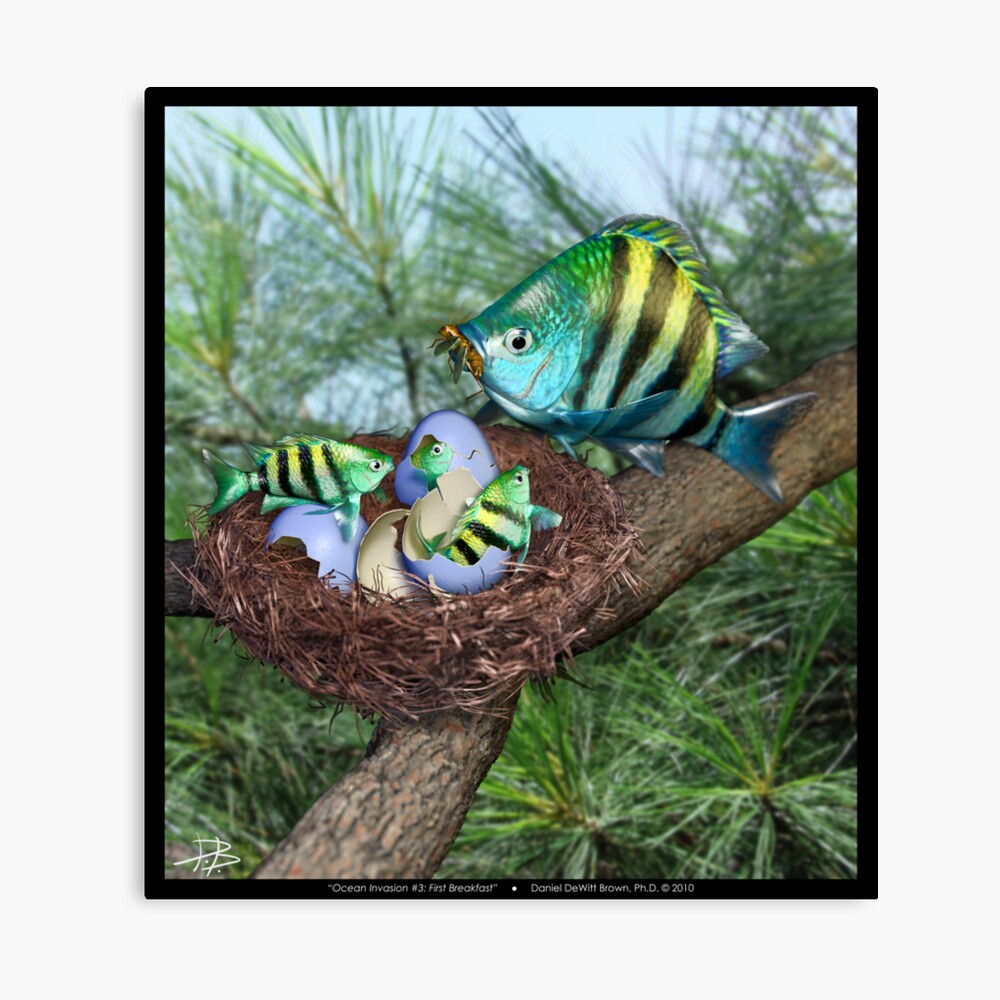 Ocean Invasion #3: First Breakfast Canvas Print