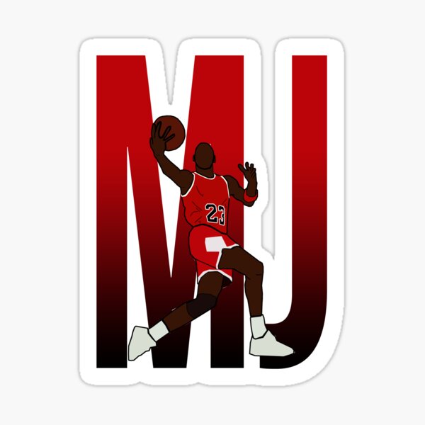 "MJ The Goat " Sticker by Xavj | Redbubble