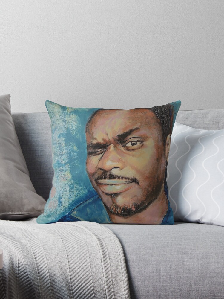 Thumbnail 1 of 4, Pillow, Self-Portrait - Artist In Focus Mode designed and sold by edy4sure.