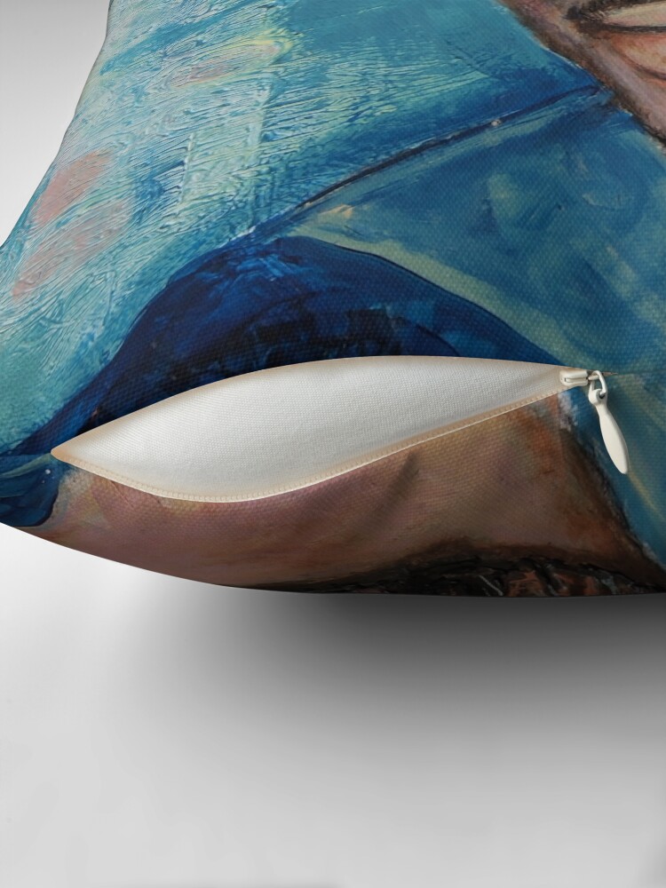 Thumbnail 2 of 4, Pillow, Self-Portrait - Artist In Focus Mode designed and sold by edy4sure.