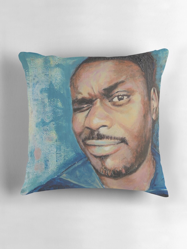 Thumbnail 3 of 4, Pillow, Self-Portrait - Artist In Focus Mode designed and sold by edy4sure.