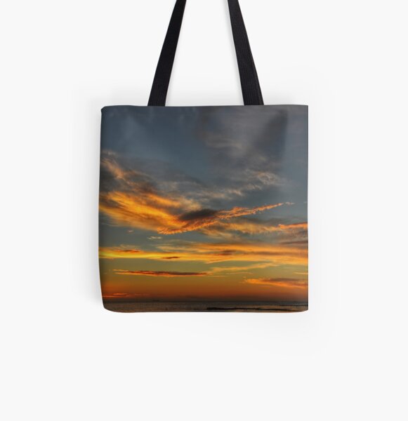 Crossed Clouds All Over Print Tote Bag