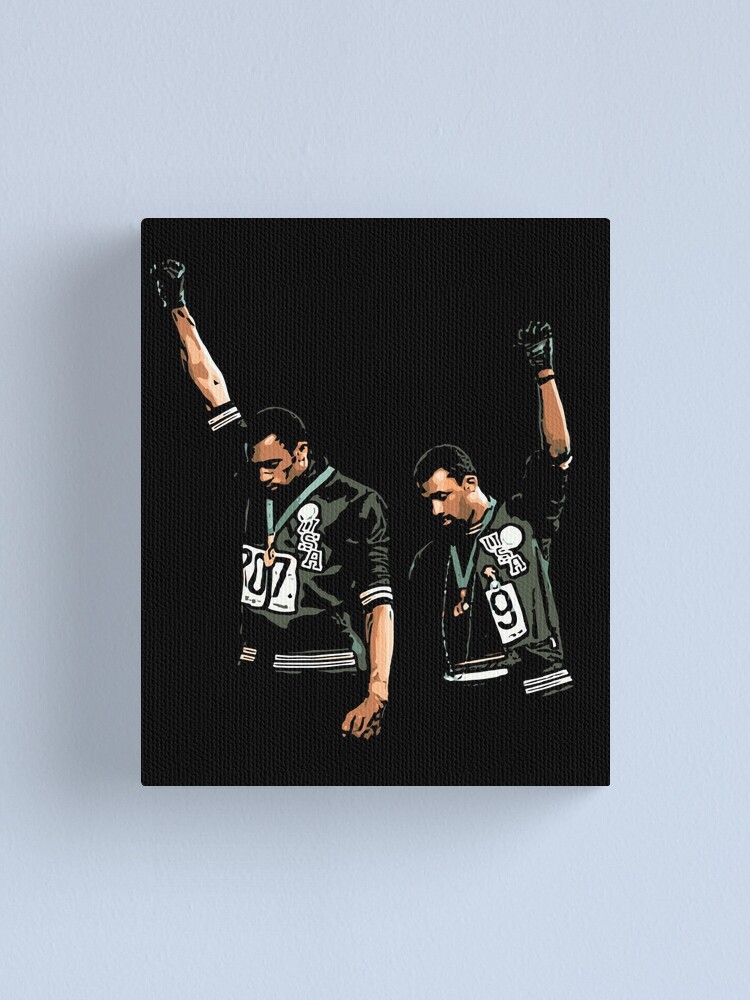 Alternate view of 1968 Olympics Black Power Salute Illustration Canvas Print