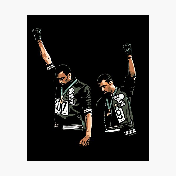 1968 Olympics Black Power Salute Illustration Photographic Print